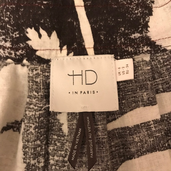 HD in Paris Anthropologie Cropped Floral Tank SZ 2 - Picture 6 of 8